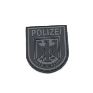 Rubber Patch Bundespolizei schwarz / grau