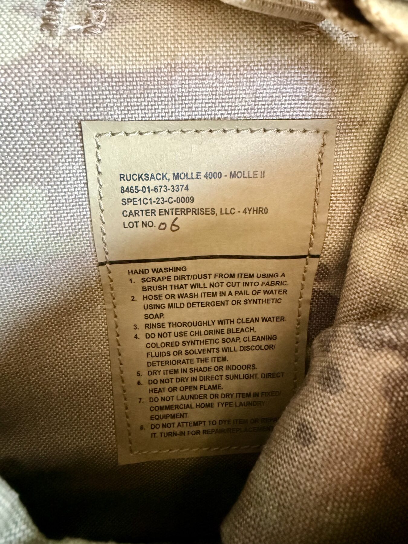 RUCKSACK MOLLE 4K ORIGINAL US Army- Neu – Bild 3